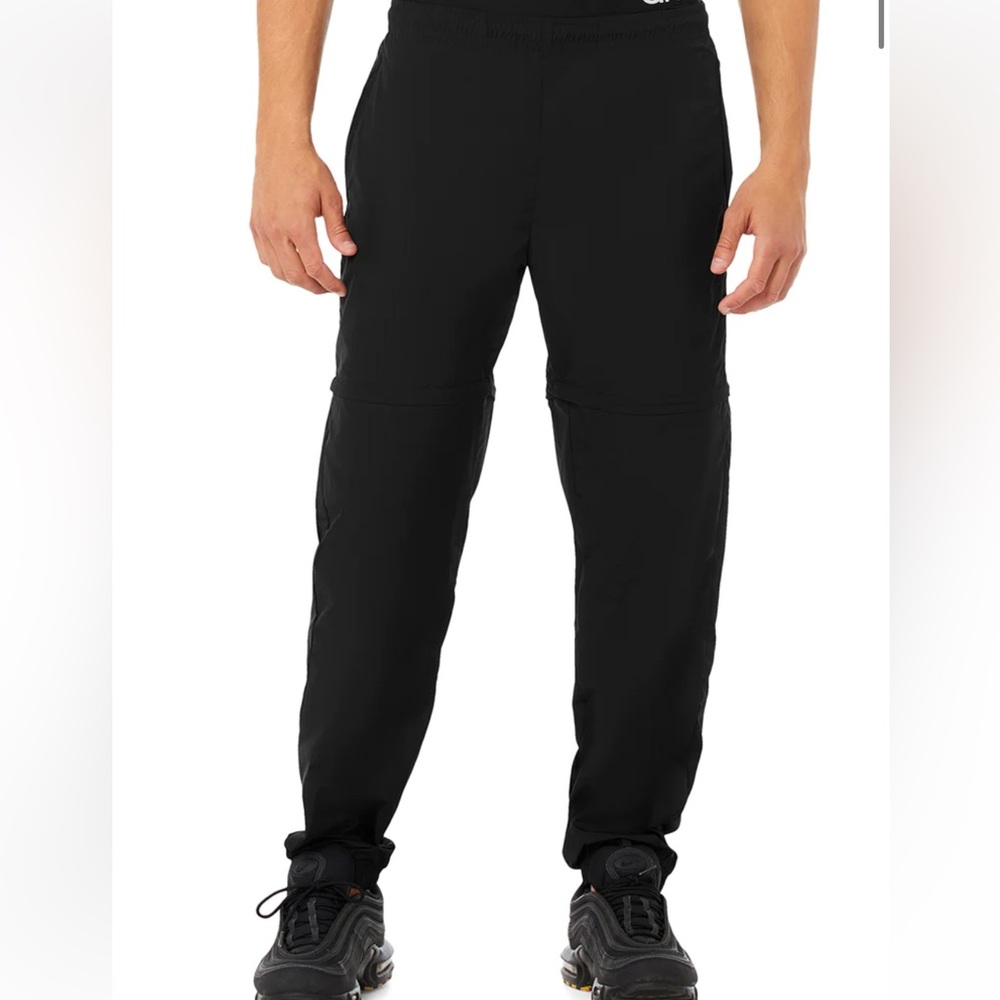 ALO YOGA convertible track pant black